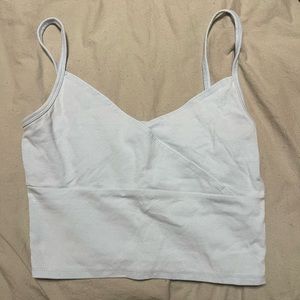Shein, Size S, Light blue, Crossover tank top, minor rip in seam